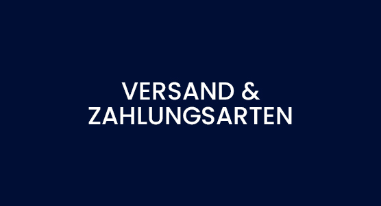 Versand Bezahlung und Versand Ihrer Bestellung