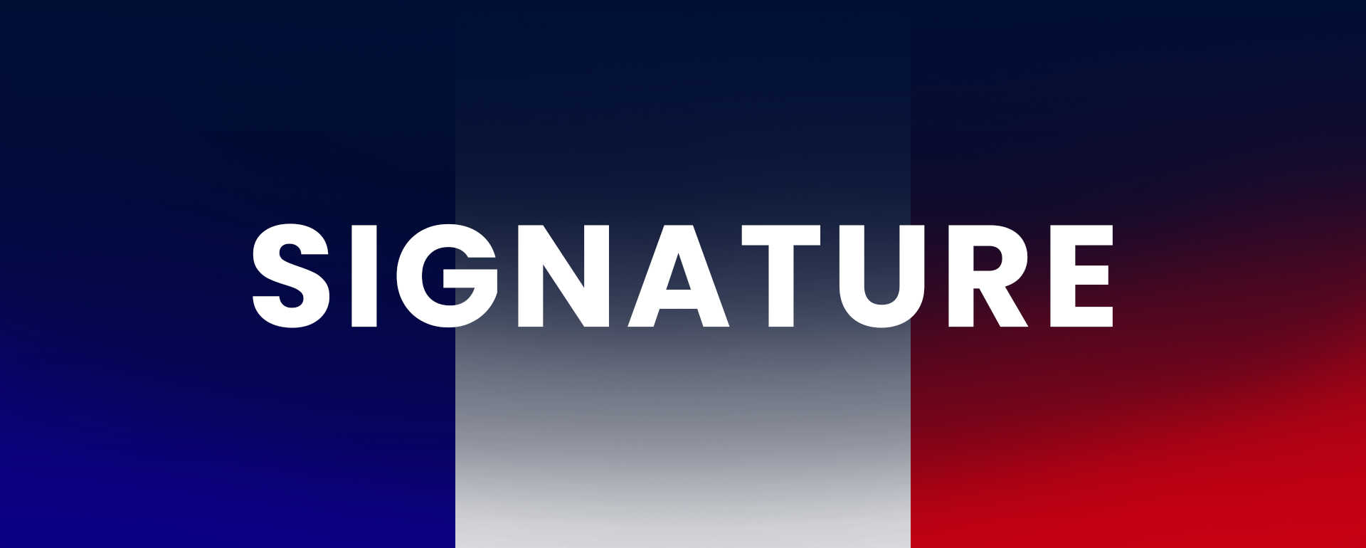 Signature Collection in the national colors of france