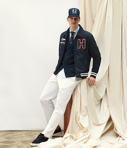 Iconic Outfit College Jacke mit Hechter "H"