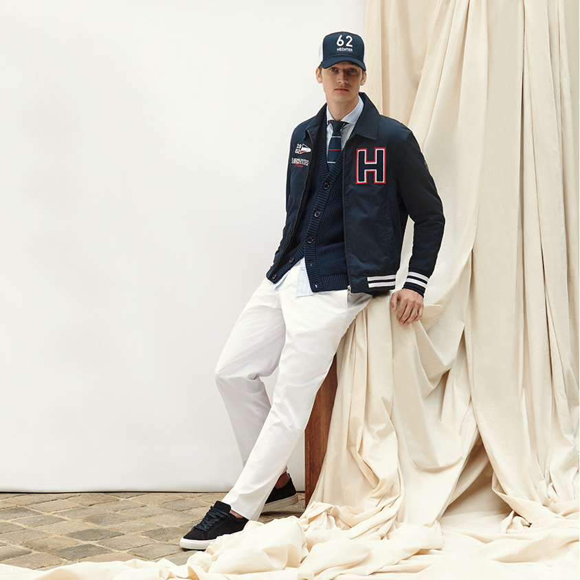Iconic Outfit College Jacke mit Hechter "H"
