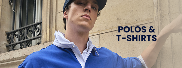 Shop here t-shirts and polos