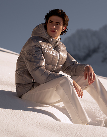 Winterjacken Grauer Winter Blouson für Herren von Hechter Paris