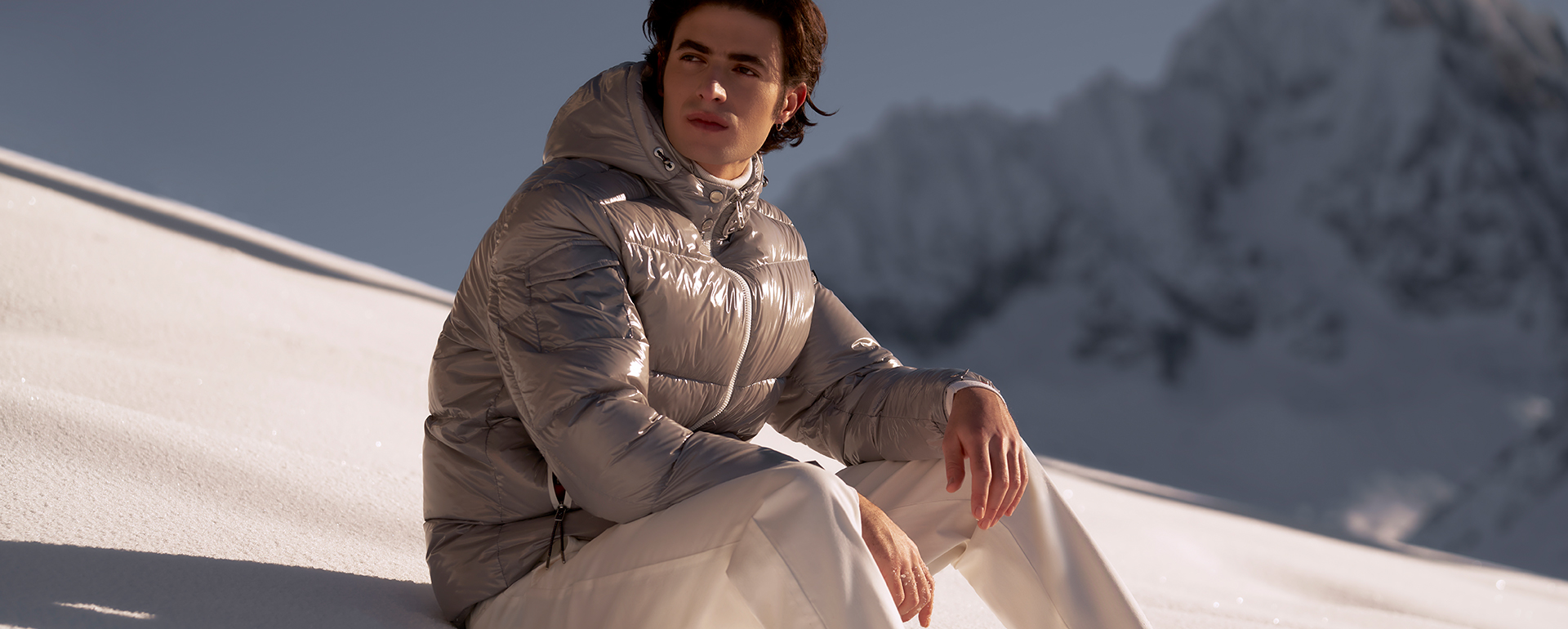 Winterjacken Grauer Winter Blouson für Herren von Hechter Paris