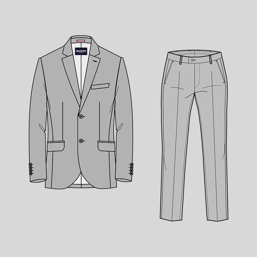 Coupe moderne Coupe du costume Modern Fit