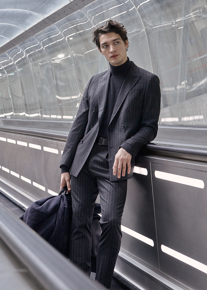 Guy in a pinstripe suit