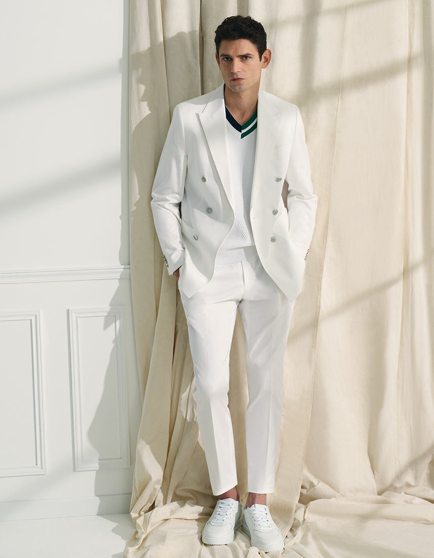 Modern business look in all white