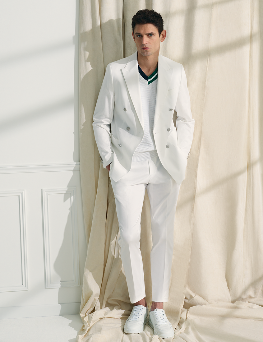Modern business look in all white