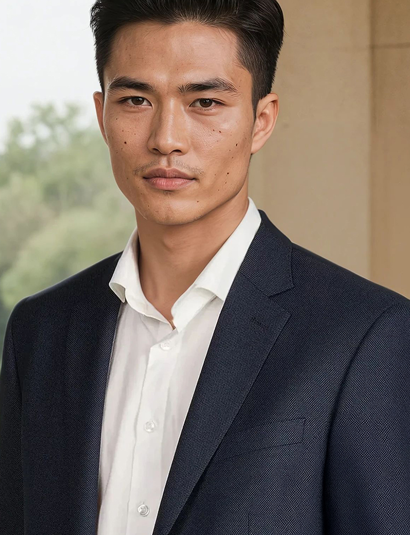 Portrait of a wedding guest