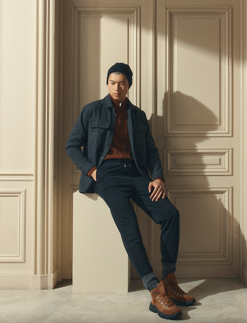 Modern Overshirt worn as a jacket