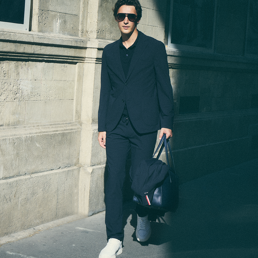 Man walking the streets of Paris