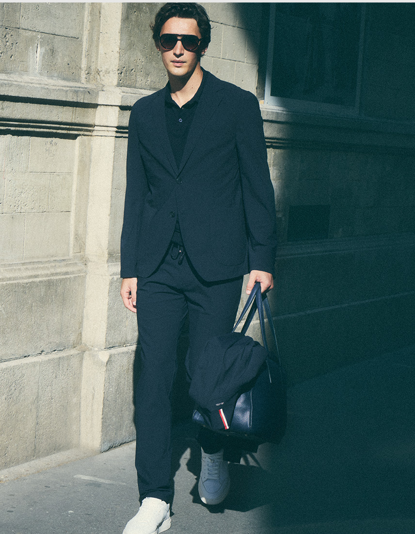 Mix and Match Suits Man in a mix and match suit