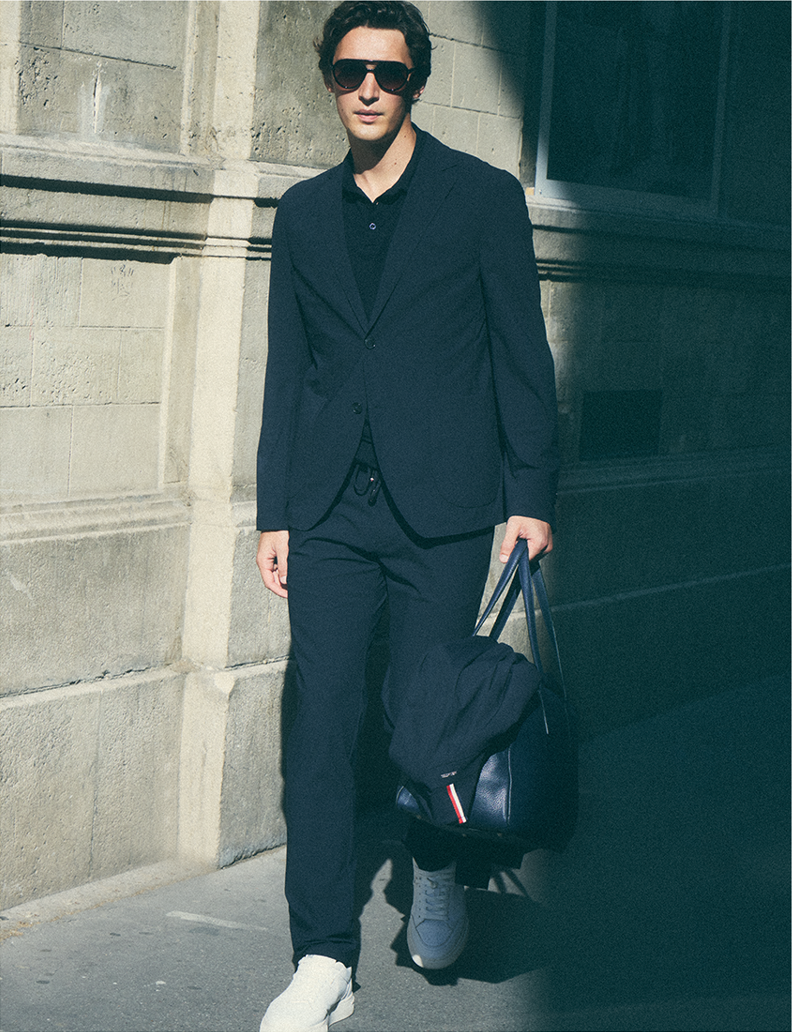 Mix and Match Suits Man in a mix and match suit