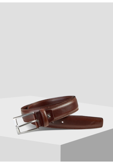 Hochwertiger Ledergürtel, brown Rückansicht