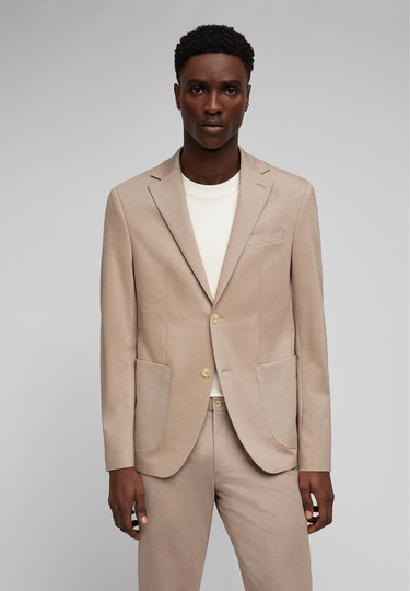 SUIT MODERN FIT, Sand Rückansicht