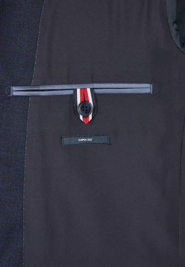 H-XTENSION Modern Fit Anzug, Navy Detailansicht 1