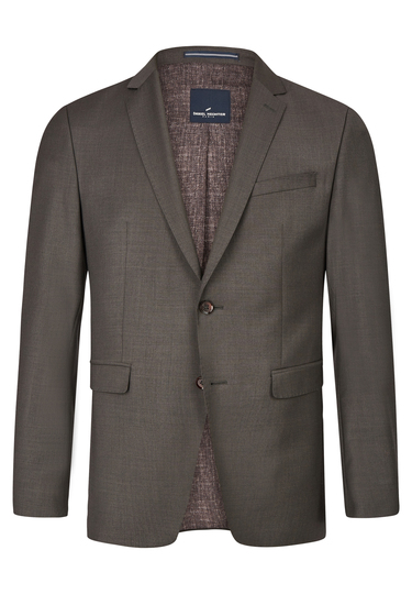 Stretchiges DH X-TENSION Sakko, coffee Frontansicht