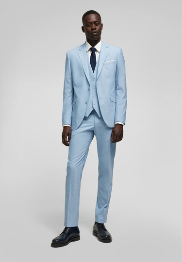 H-ECO Sakko, light blue Detailansicht 2