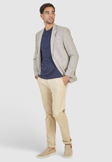 Modernes Sakko, sand Detailansicht 1