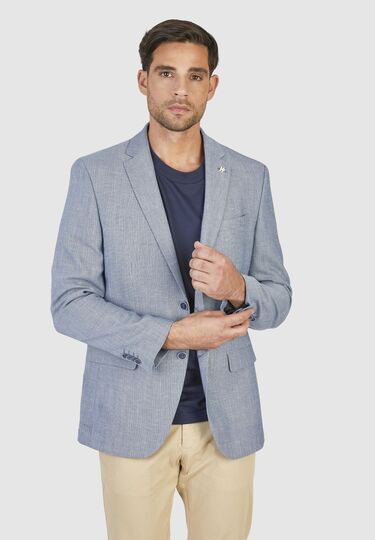 Modernes Sakko, cornflower