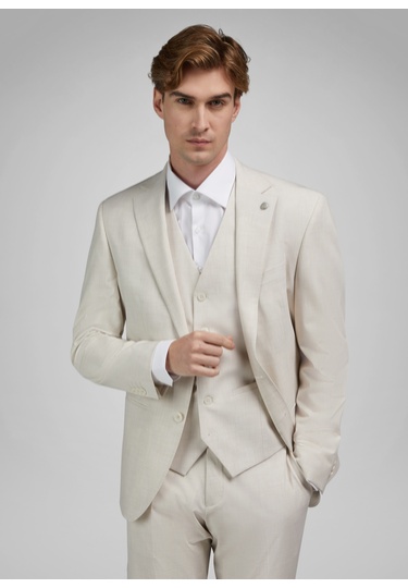 Sakko, antique white Frontansicht