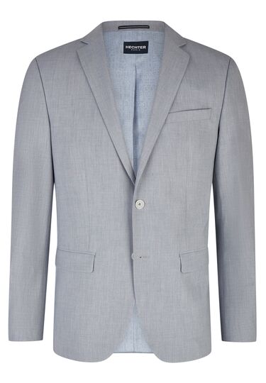 H-ECO jacket, steel blue Frontansicht