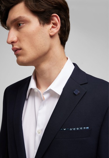 Modern Fit Sakko, midnight blue