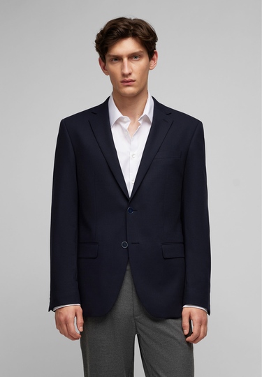 Modern Fit Sakko, midnight blue