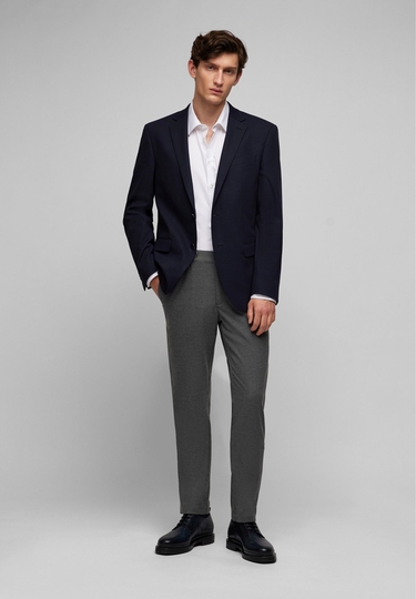 Modern Fit Sakko, midnight blue