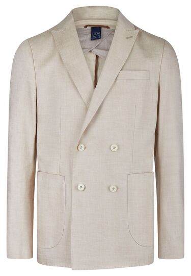 H-XTENSION Zweireiher Sakko, sand Frontansicht