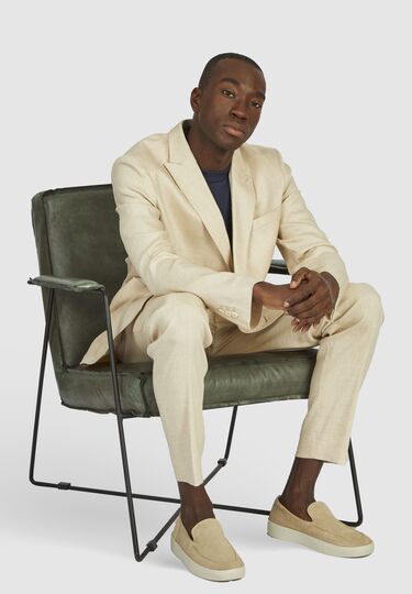 H-XTENSION Zweireiher Sakko, sand Detailansicht 2