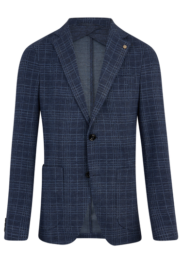 Stretchy DH X-TENSION jacket, dark blue Frontansicht