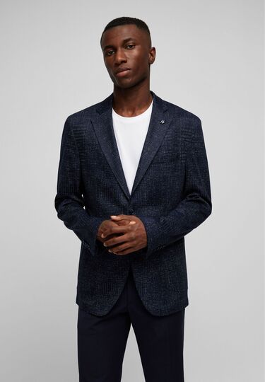 H-XTENSION Sakko, midnight blue Frontansicht