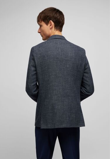 Modern Fit Jacket, Midnight blue Detailansicht 1