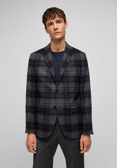 Leisure Fit Sakko, midnight blue Frontansicht