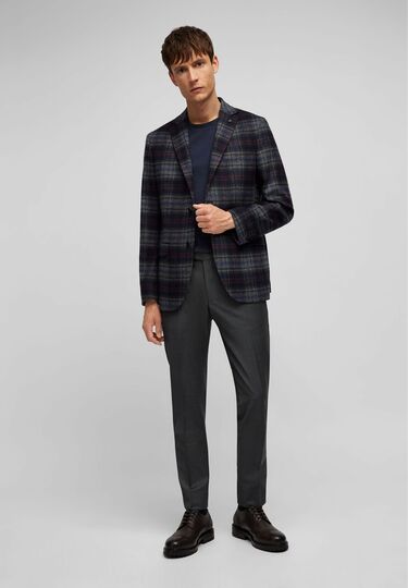 Leisure Fit Sakko, midnight blue