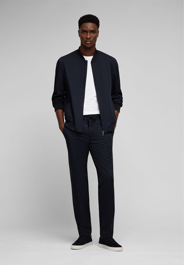 BLOUSON MODERN FIT, Midnight blue Rückansicht