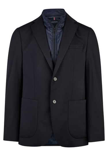 JACKET MODERN FIT, midnight blue Frontansicht