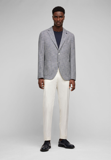 JACKET MODERN FIT, Dark blue Rückansicht