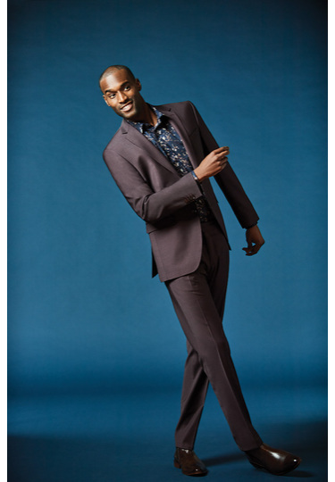 Moderne Anzughose, oxblood