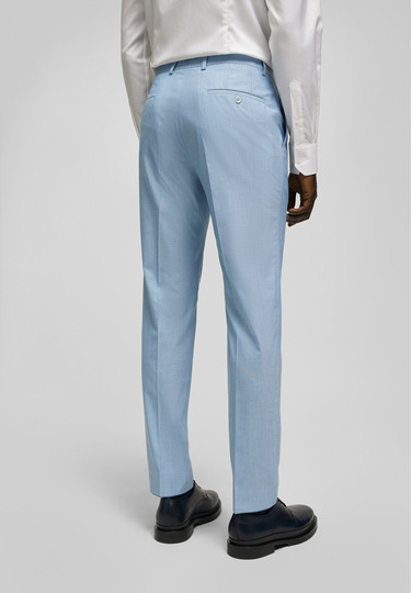 H-ECO Anzughose, light blue Rückansicht