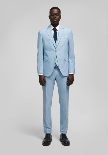 H-ECO Anzughose, light blue Detailansicht 2