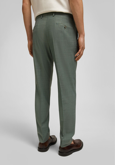 Shape Fit Anzughose, mud Rückansicht