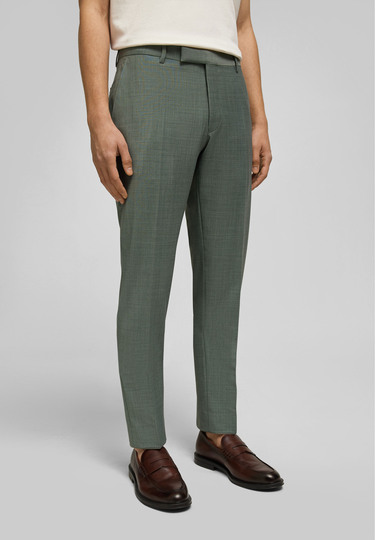 Shape Fit Anzughose, mud