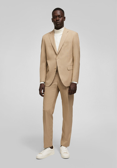 H-ECO Anzughose, camel Detailansicht 2