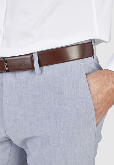 Modische H-ECO Anzughose, steel blue Detailansicht 2