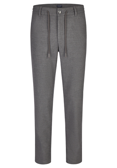 Tapered Fit Chino Hose, gunmetal Frontansicht