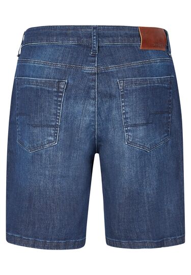 Klassische Jeans Bermuda, navy Rückansicht