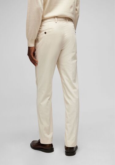 Leisure Fit Cordhose, beige Detailansicht 2