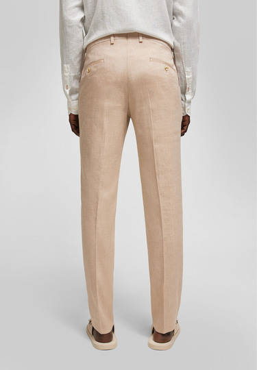Modern fit Suit Trousers, camel Rückansicht