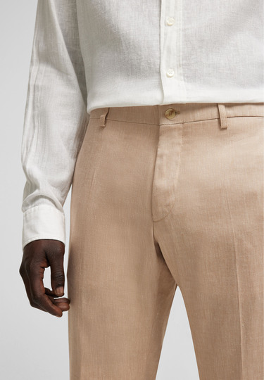 Modern fit Suit Trousers, camel Detailansicht 1